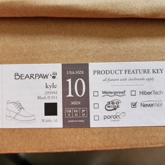 Bearpaw Men's Size 10 Black Boot - Picture 7 of 7